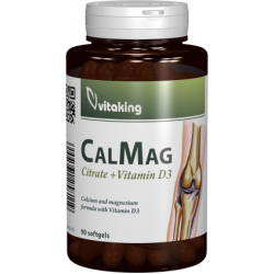 Citrat de Calciu-Magneziu cu vitamina D, 90 capsule gelatinoase