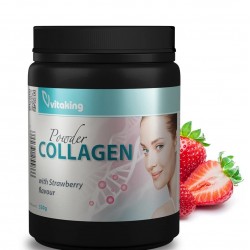 Colagen cu vitamina C, gust de capsune 330g