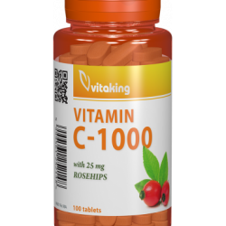 Vitamina C 1000 mg cu macese, 100 comprimate