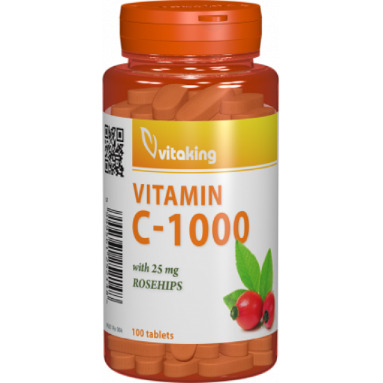 Vitamina C 1000 mg cu macese, 100 comprimate