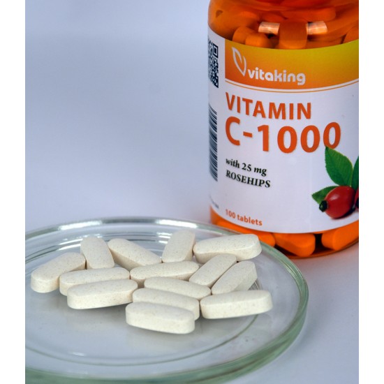 Vitamina C 1000 mg cu macese, 100 comprimate