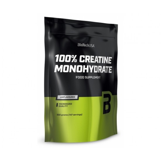 100% Creatine Monohydrate, 500 g, Biotech 100% Creatine Monohydrate, 500 g, Biotech