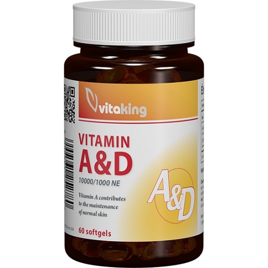 Vitamina A&D (10.000/1.000 UI) – 60 capsule gelatinoase