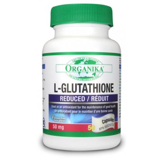 L-glutathione 50 mg, 50 caps, Organika