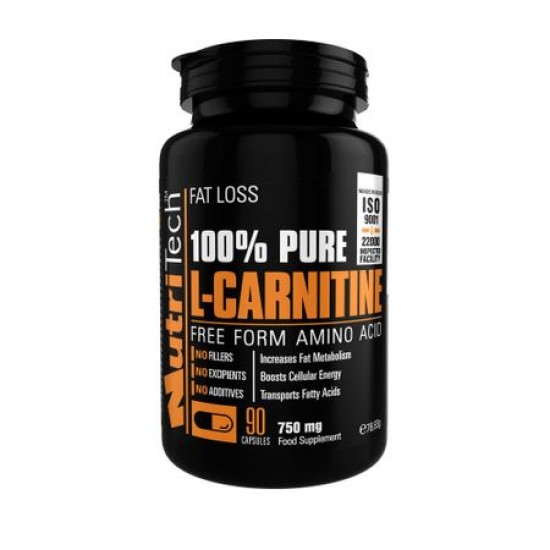 100% Pure Carnitine, 750 mg/caps, 90 caps, Nutritech 100% Pure Carnitine, 750 mg/caps, 90 caps, Nutritech