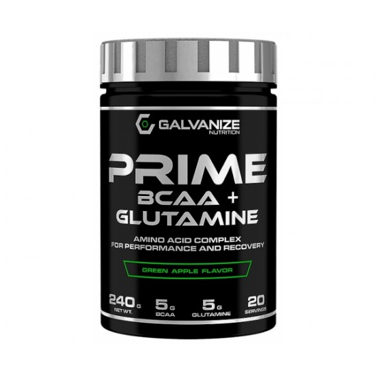 Prime BCAA + Glutamine, 240 grame, Galvanize Nutrition
