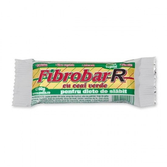 Fibrobar-R cu Ceai Verde, 50 g - Redis Nutritie