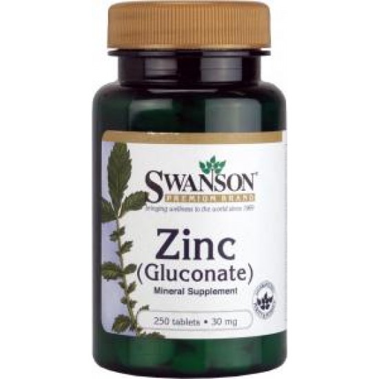 Zinc (Gluconate) 30 mg, 250 tablete