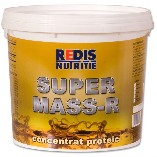Super Mass-R, 2200 g - galeata, Redis Nutritie